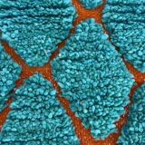 Traditional handmade Berber rug blue size 1.5/2.5 m