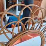 Vintage Wicker Mirror