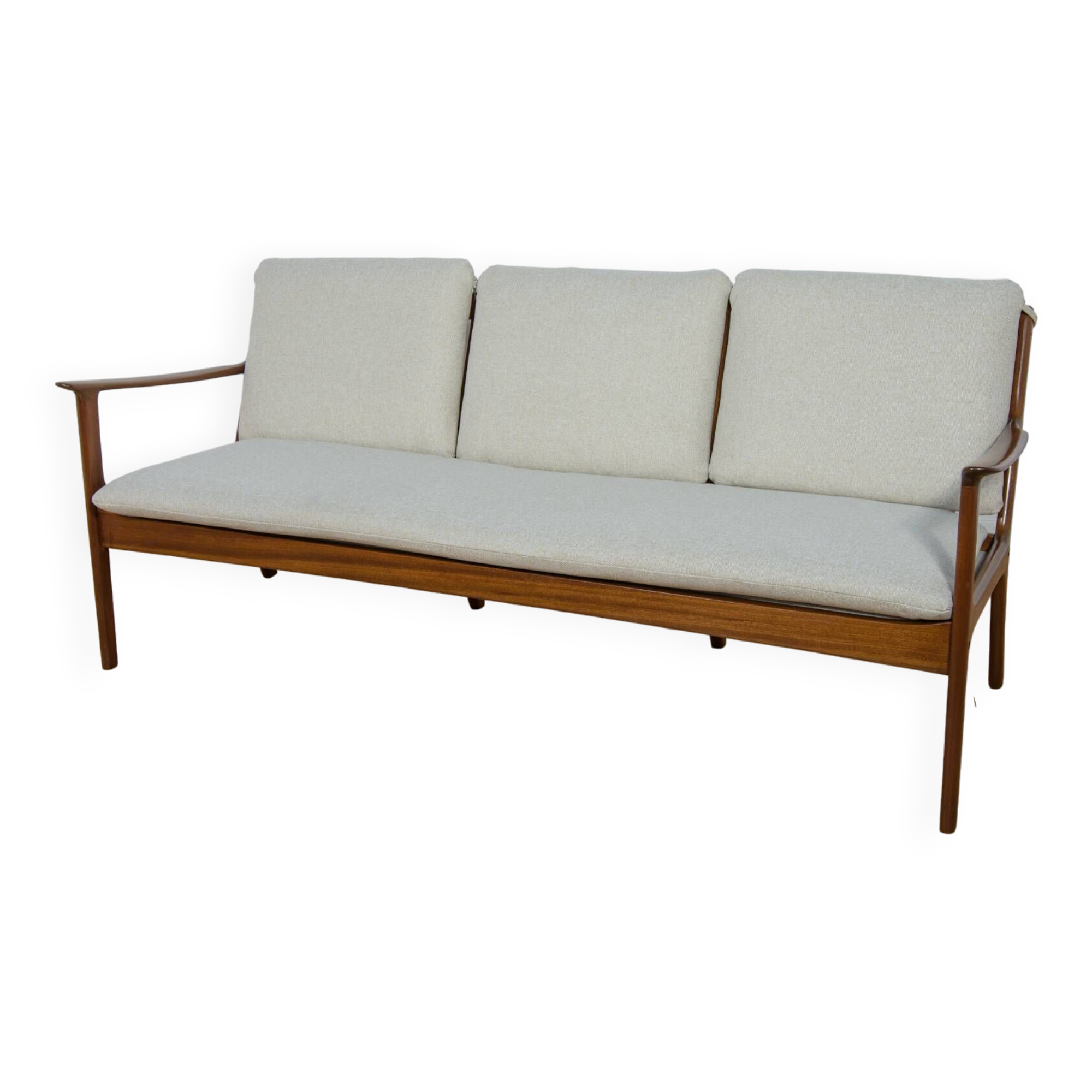 Mid Century Three-seater Sofa Model PJ112  by Ole Wanscher for Poul Jeppesens, Denmark, 1960s