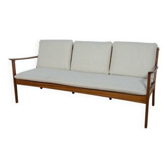 Mid Century Three-seater Sofa Model PJ112  by Ole Wanscher for Poul Jeppesens, Denmark, 1960s