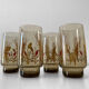 4 glasses smoked luminarc tivoli