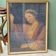 Orientalist pastel, woman with turban, signed Wolff