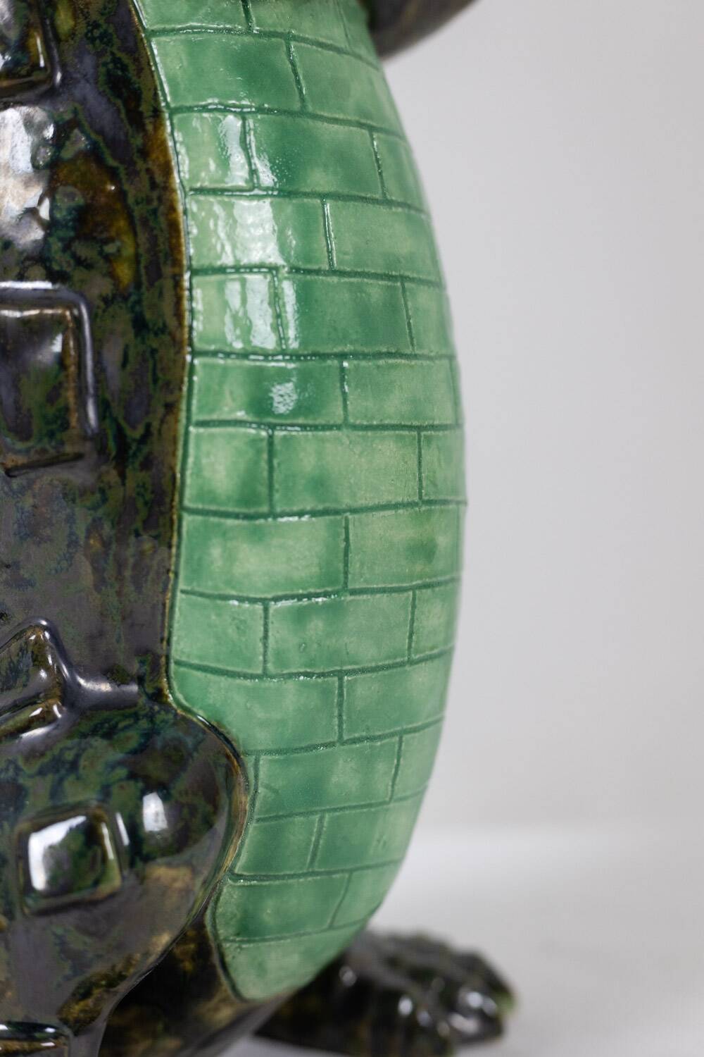 Valérie Courtet. Crocodile carrying hippos. Contemporary.