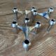 Series of 3 nagel s22 modular candlesticks with their original vintage box 1970
