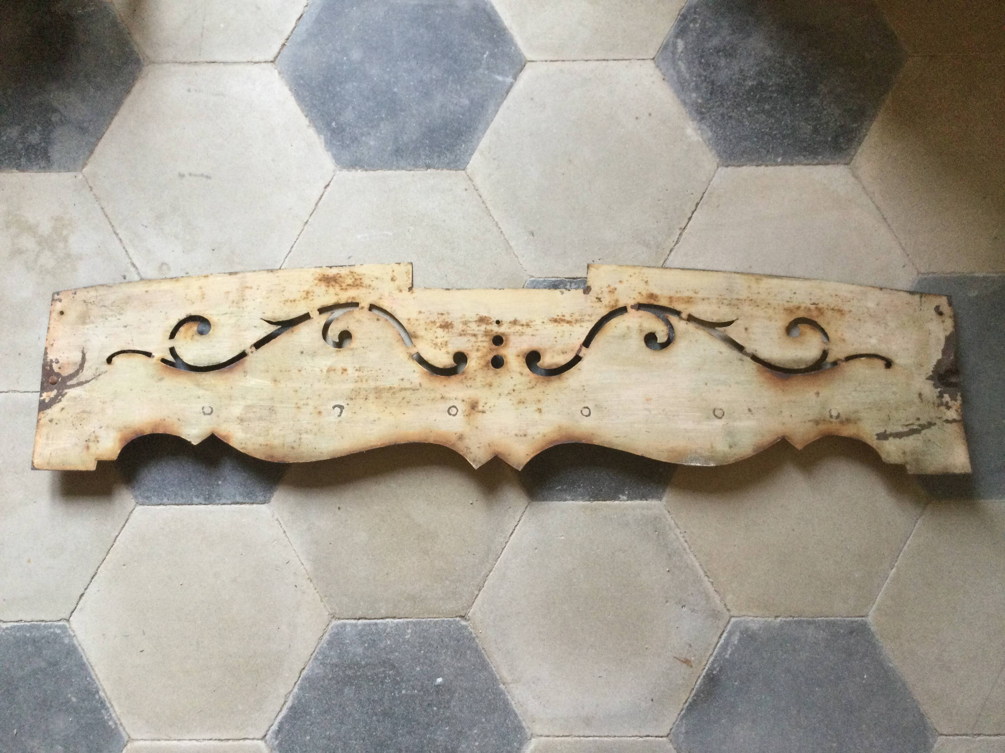 Ancient metal fronton