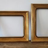 Pair of gilded wooden frames