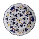 Plate 25cm navy blue flowers