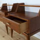 Pair of bedside tables or wooden nightstand, mid century, Scandinavian