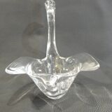 Swan Trinket Crystal Glass Art Vannes-Le-Chatel /Vintage 1960