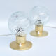 Pair of brass bedside lamps, Karl Gärtner Leuchtenbau, Germany, 1970s