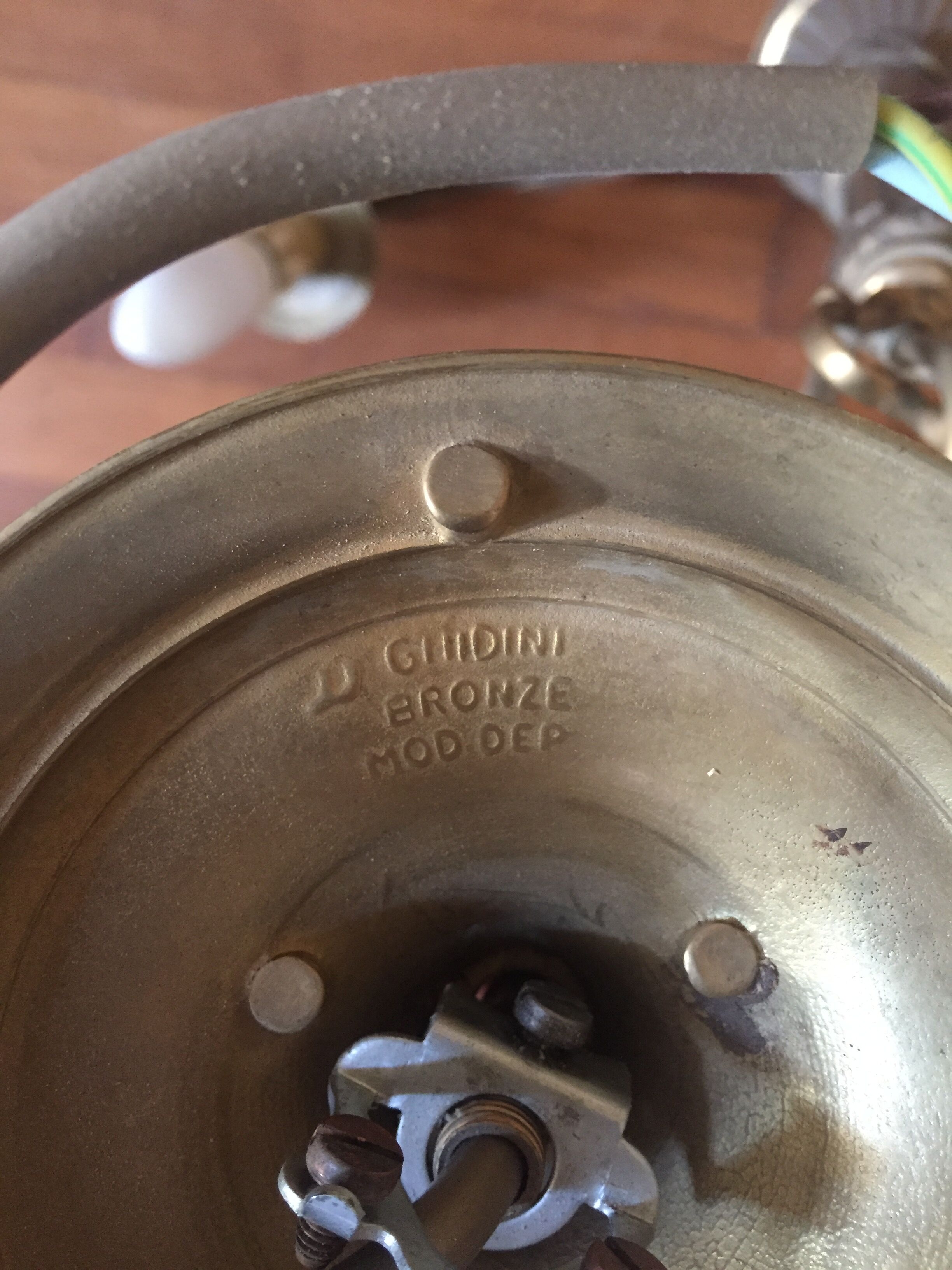 bronze chandelier 5 branches imitation candles