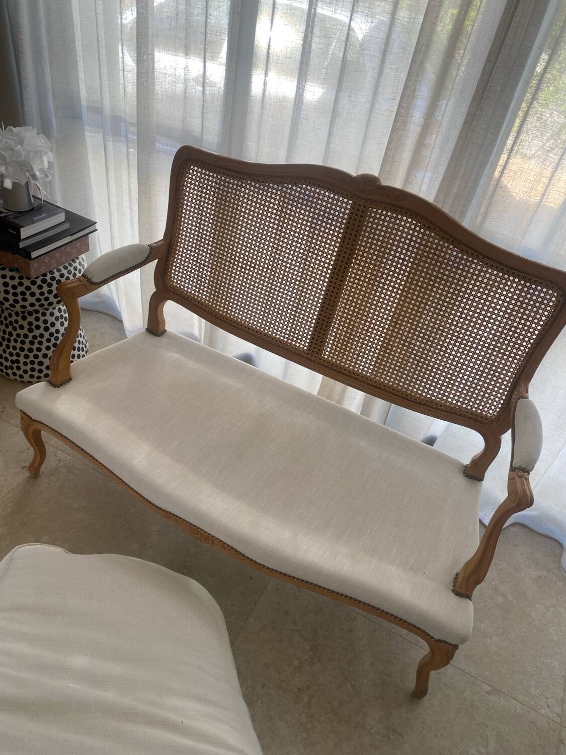 French vintage bank chair