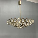 1960s Faceted Glass Chandelier by Jaroslav Bejvl for Kamenicky Senov