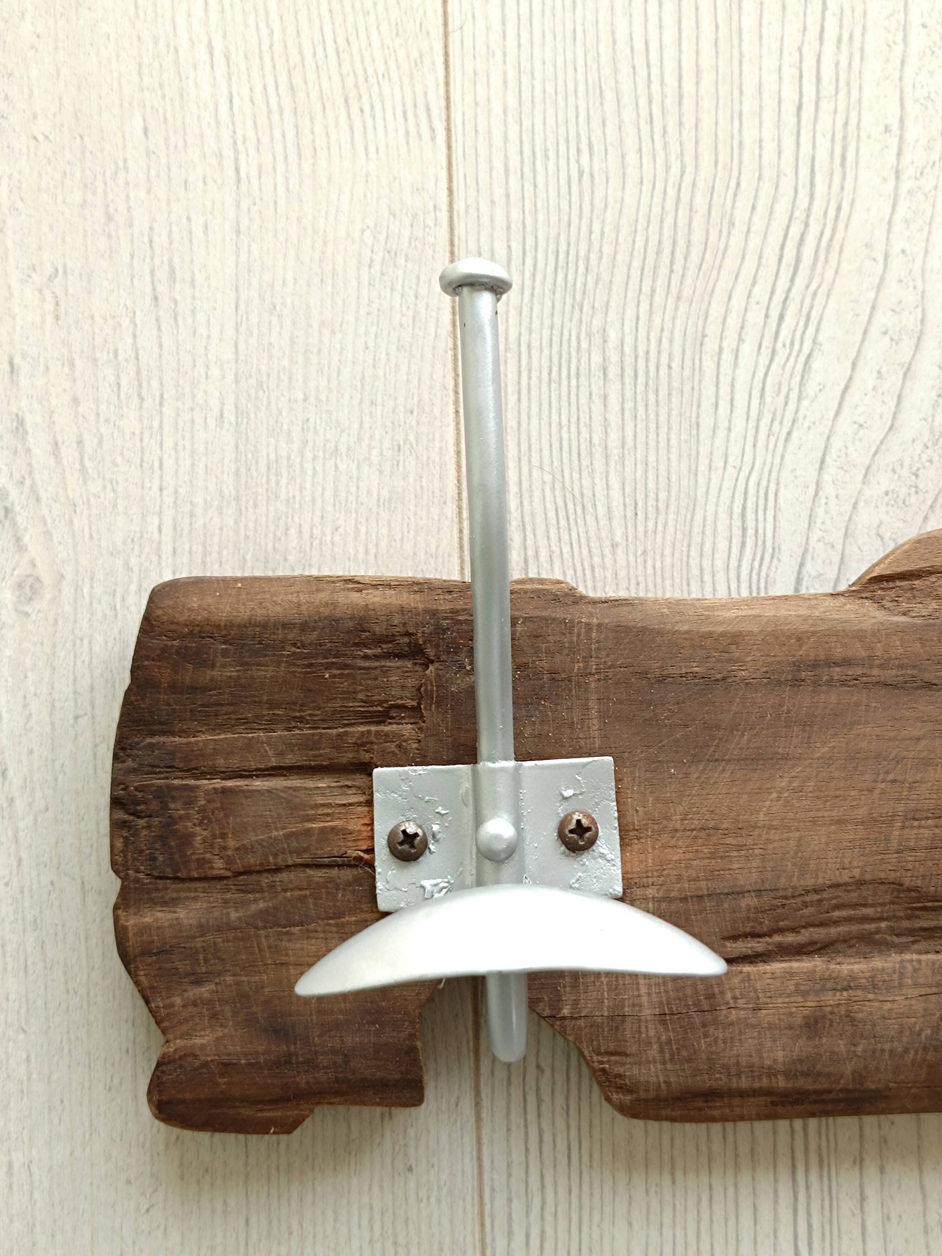 Driftwood wall coat rack