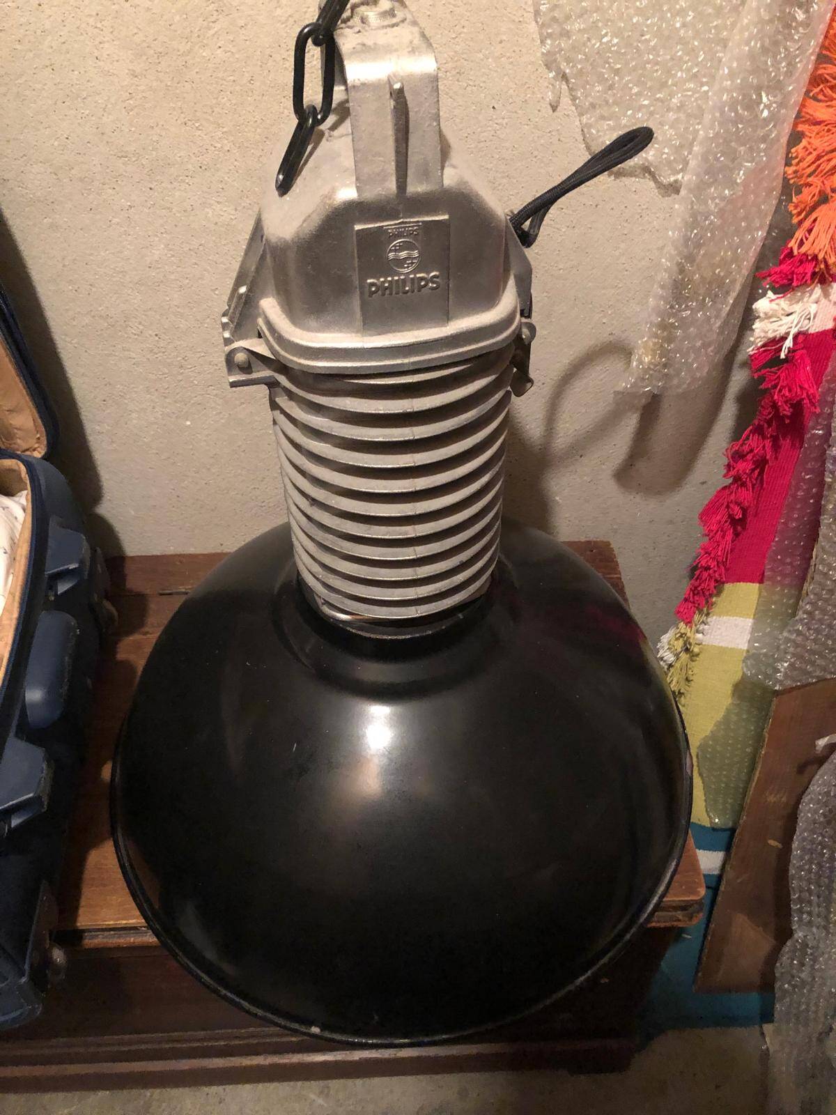 Large black industrial lamp Philips