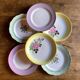 6 assiettes plates vintage
