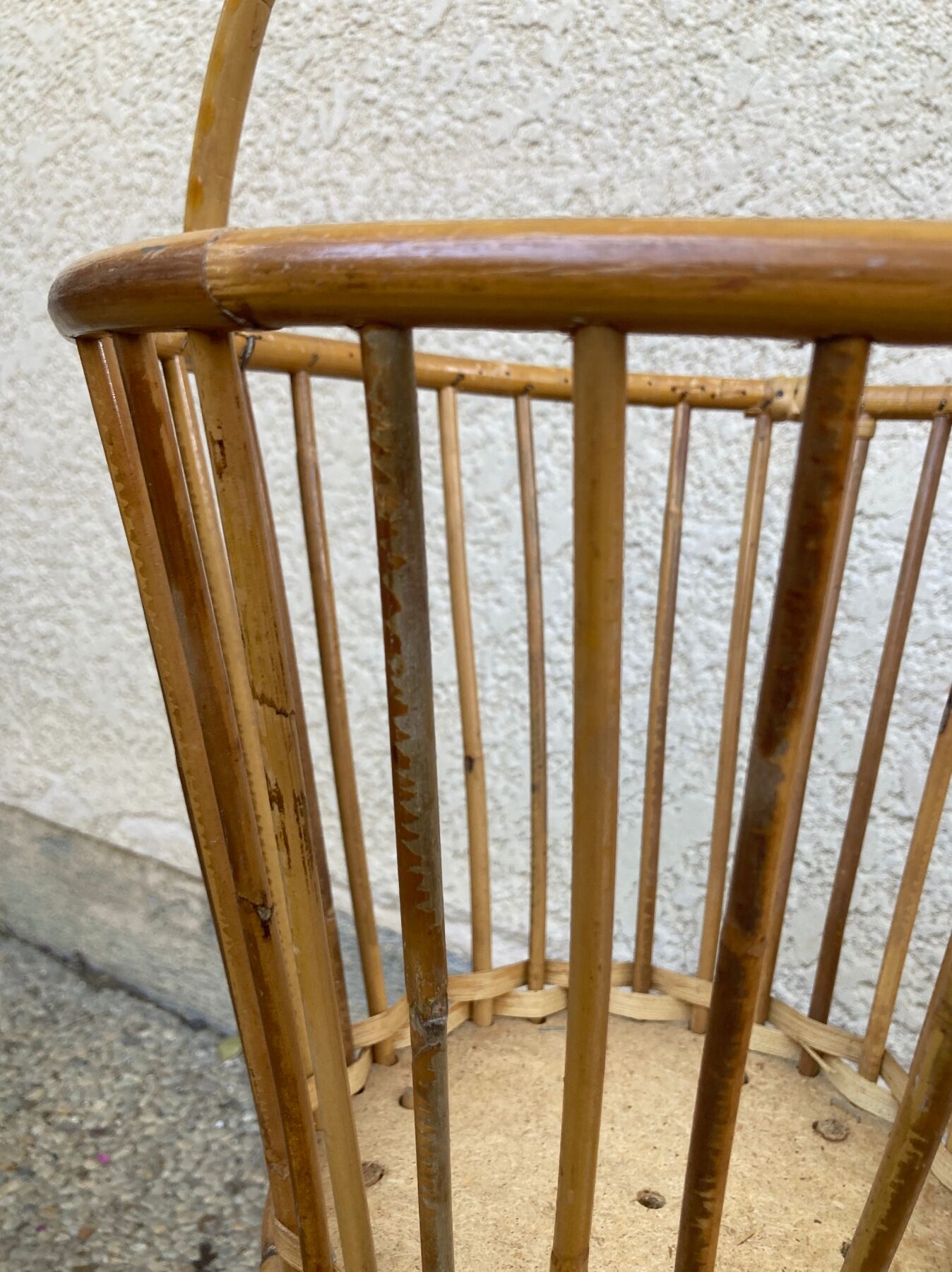 Vintage rattan worker