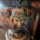 Nevers Montagnon: pair of columns with their basins decorated in the antique style.