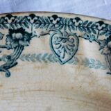 Napoleon plate, an old vegetable dish, 19th-century crockery.