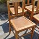 Set of 6 wooden chairs from the 1950s.