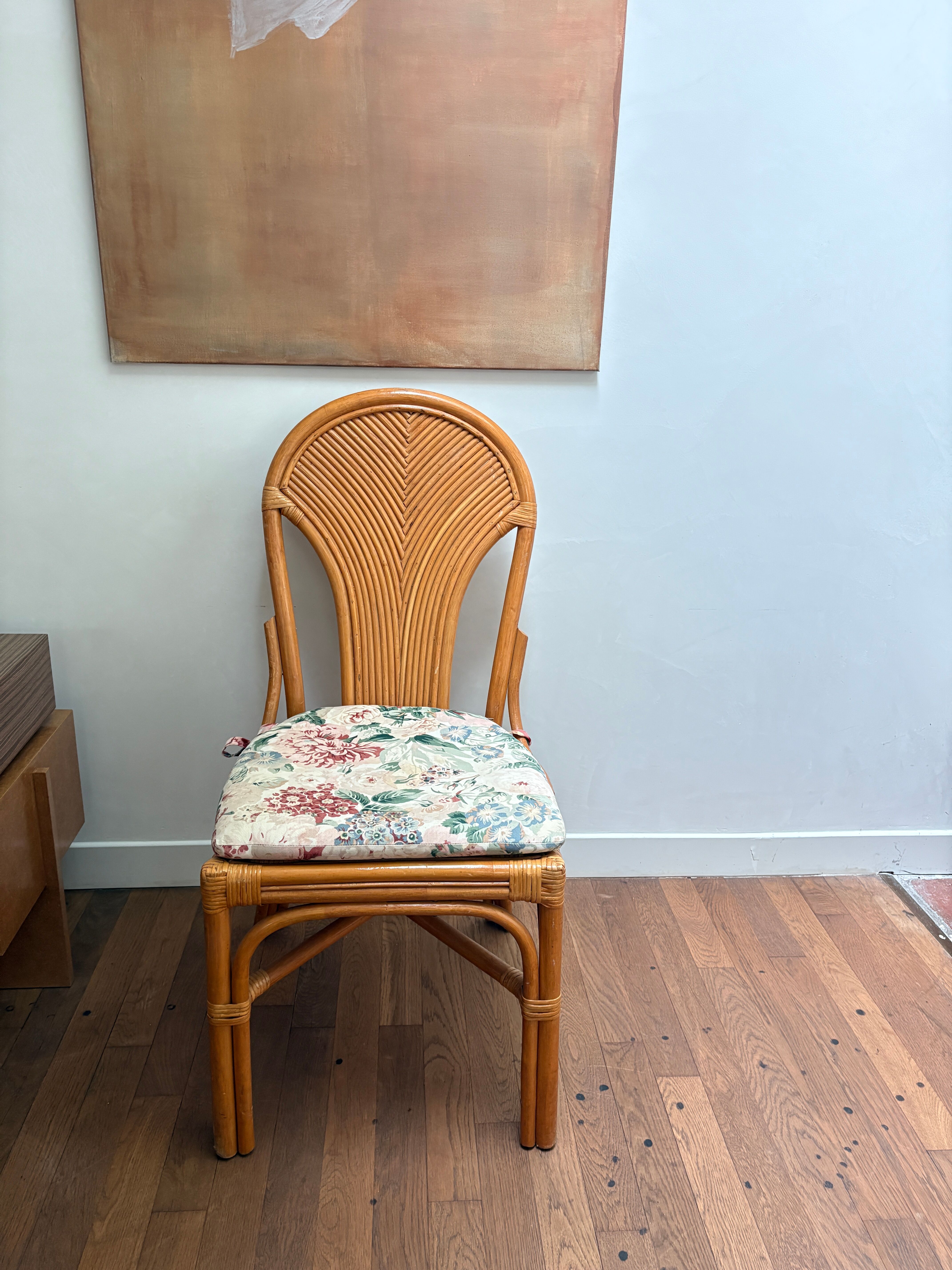 Set of 4 rattan chairs