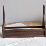 Vintage dark wood wall shelf
