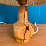 Pair of wooden lamps