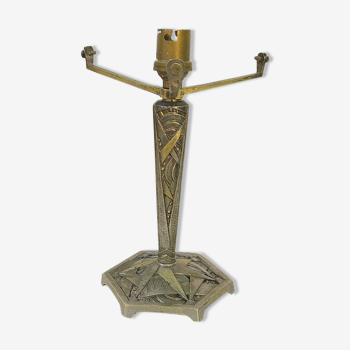 Art Deco lamp foot Vintage brass bronze