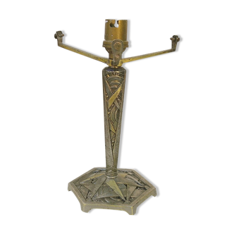 Art Deco lamp foot Vintage brass bronze