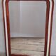 Miroir Louis Philippe H112xL76 laque bordeaux blanc crème