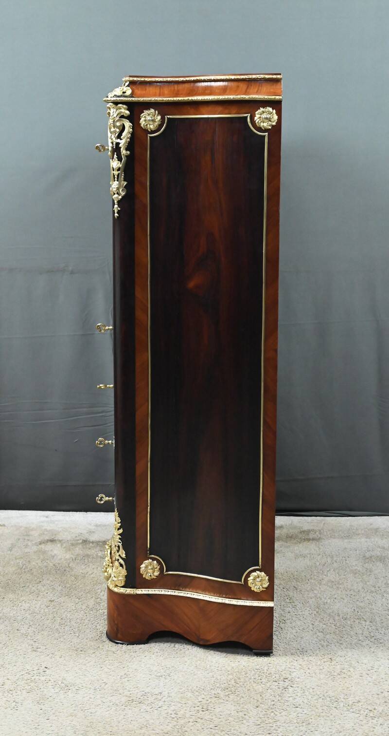 Secretary in precious wood marquetry, Napoleonic III period – Mid 19th century