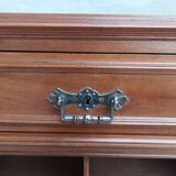 Walnut cardboard box stamped BRUN.G