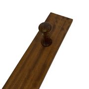 2 portemanteaux muraux danois vintage en teck