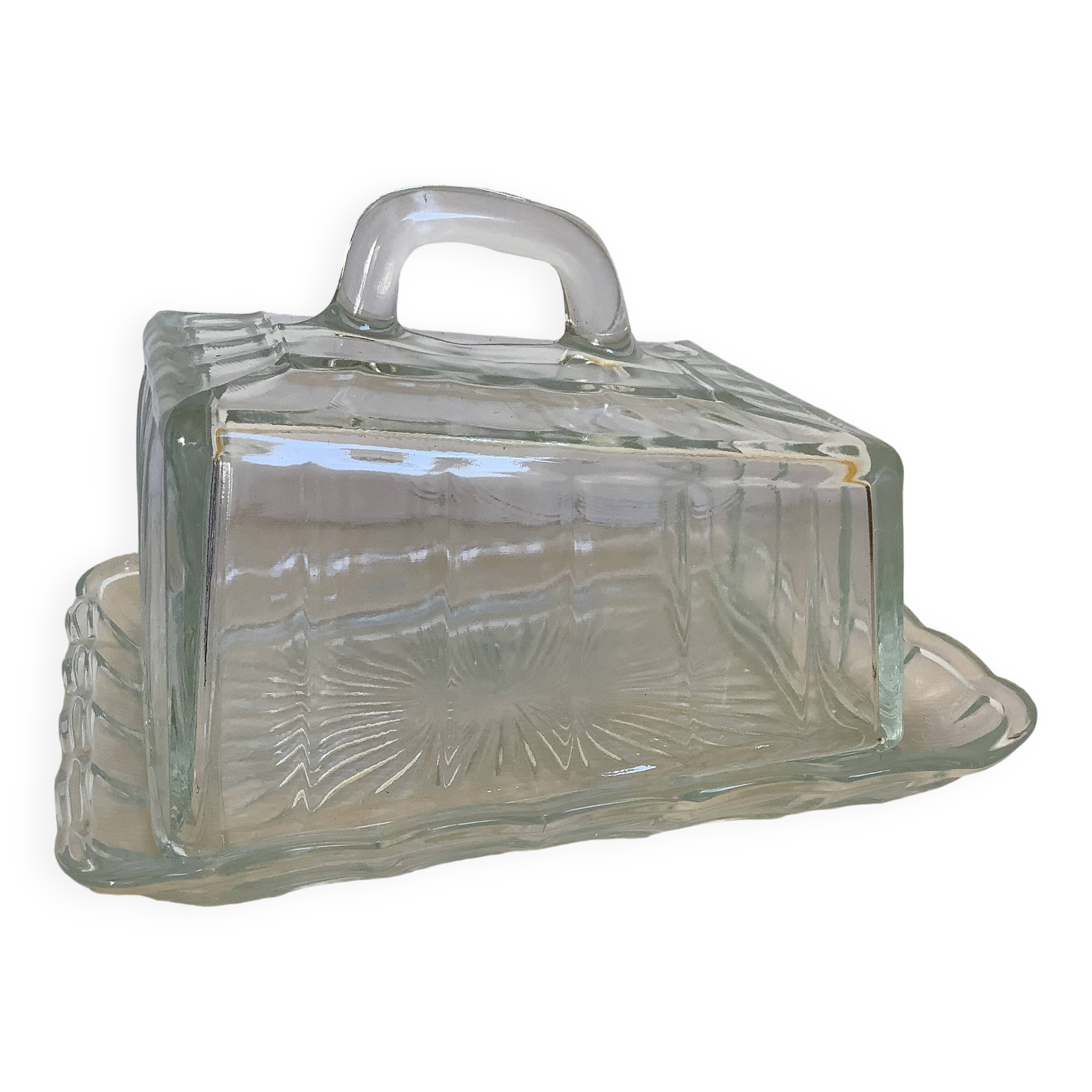 Art Deco bell-shaped butter dish