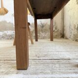 Walnut farmhouse table 2.10m from the 50s