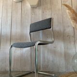 Series of 4 chrome chairs