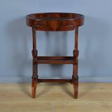 Mahogany burl catch-all table, Empire period – early 19th century