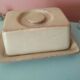 Stoneware butter dish