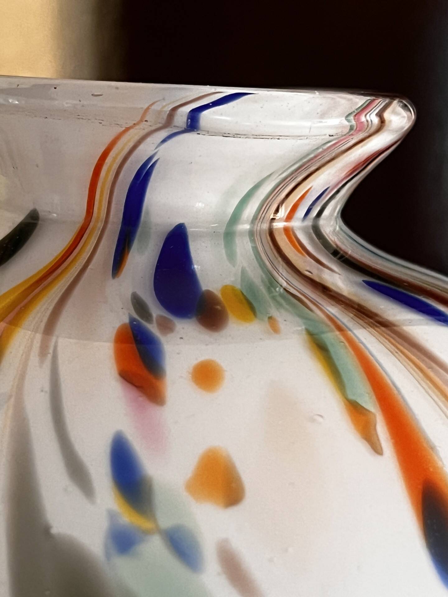 Blown glass vase