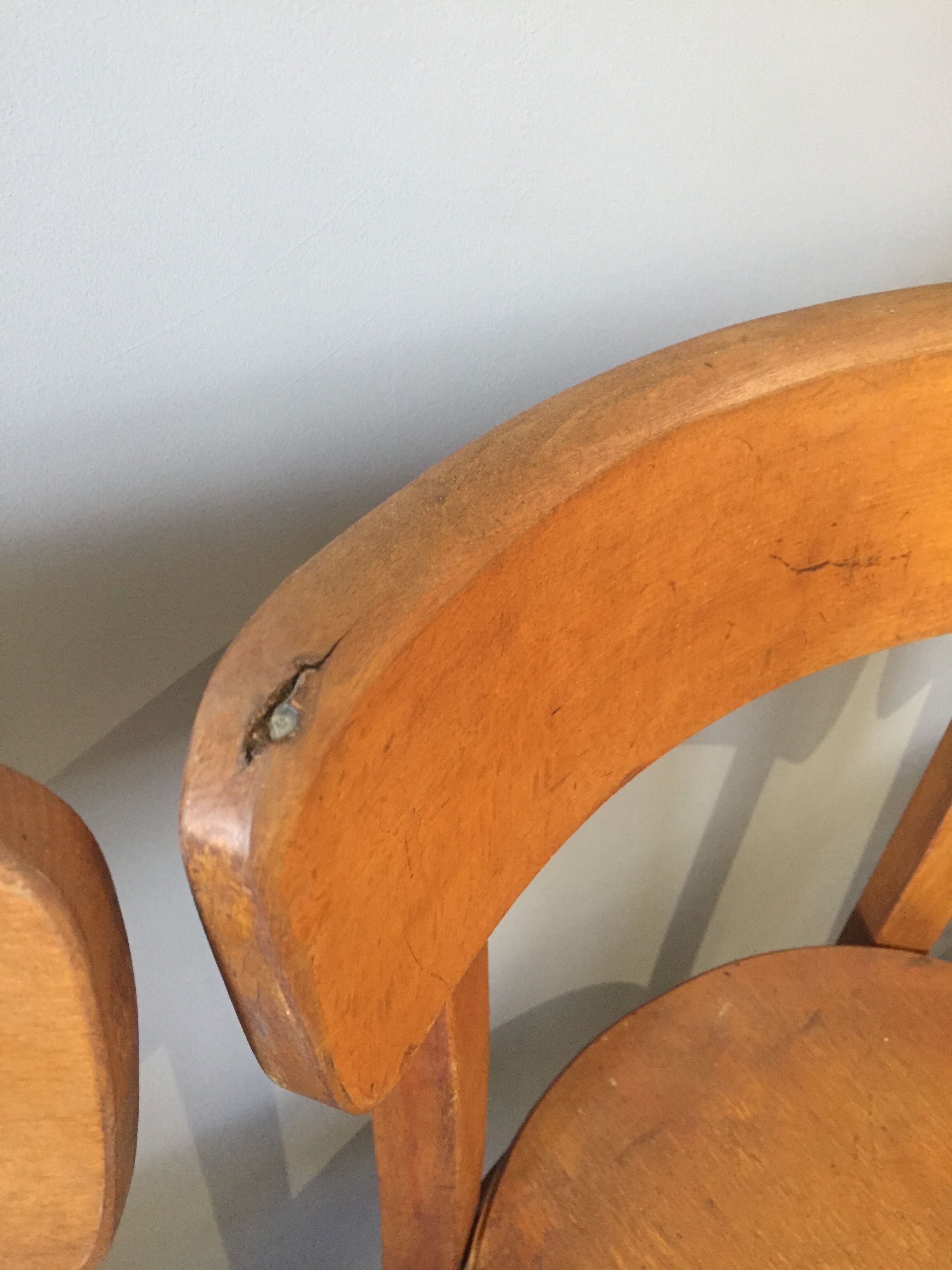 Suite of 4 bistro chairs