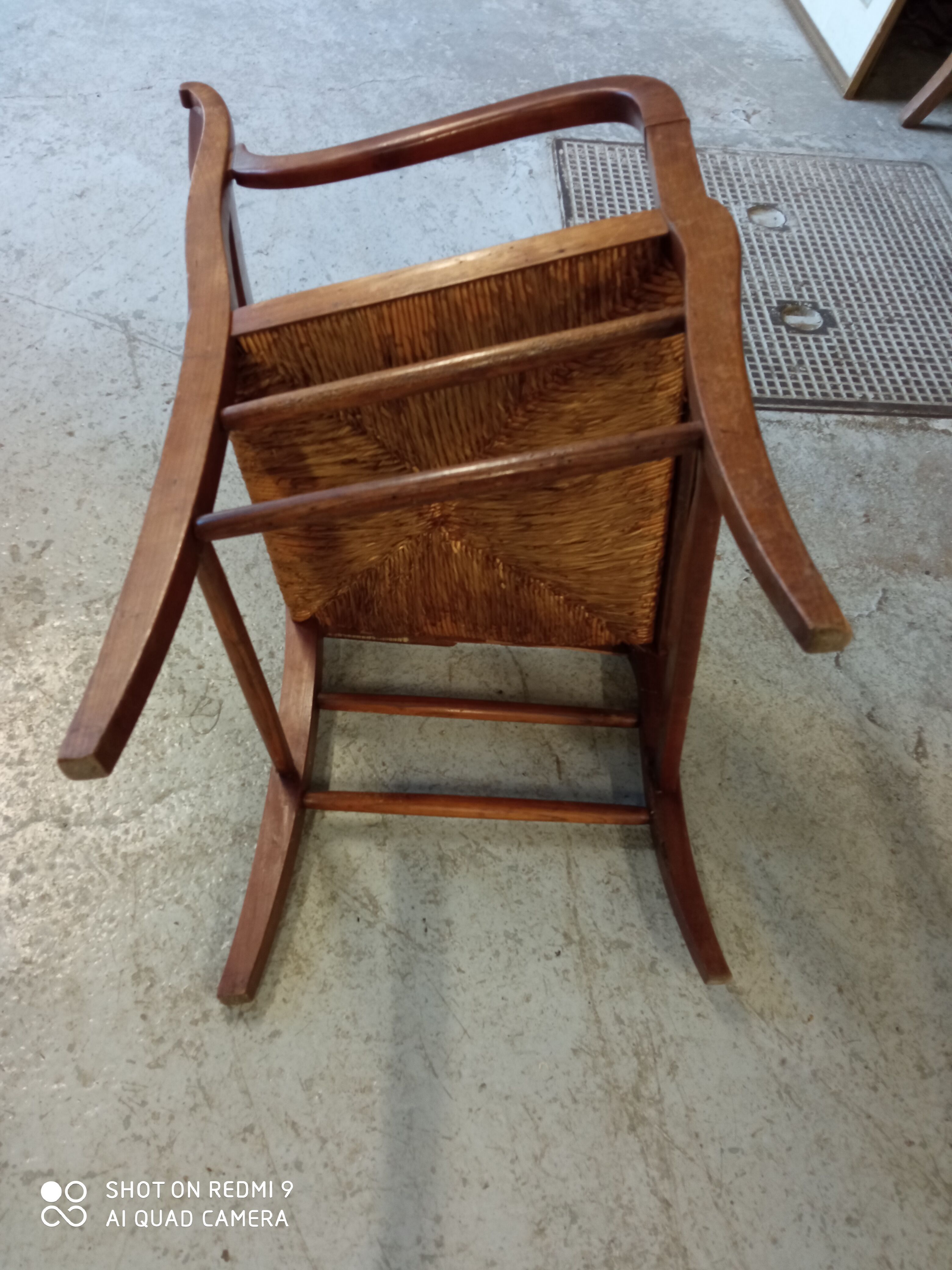 Walnut armchair