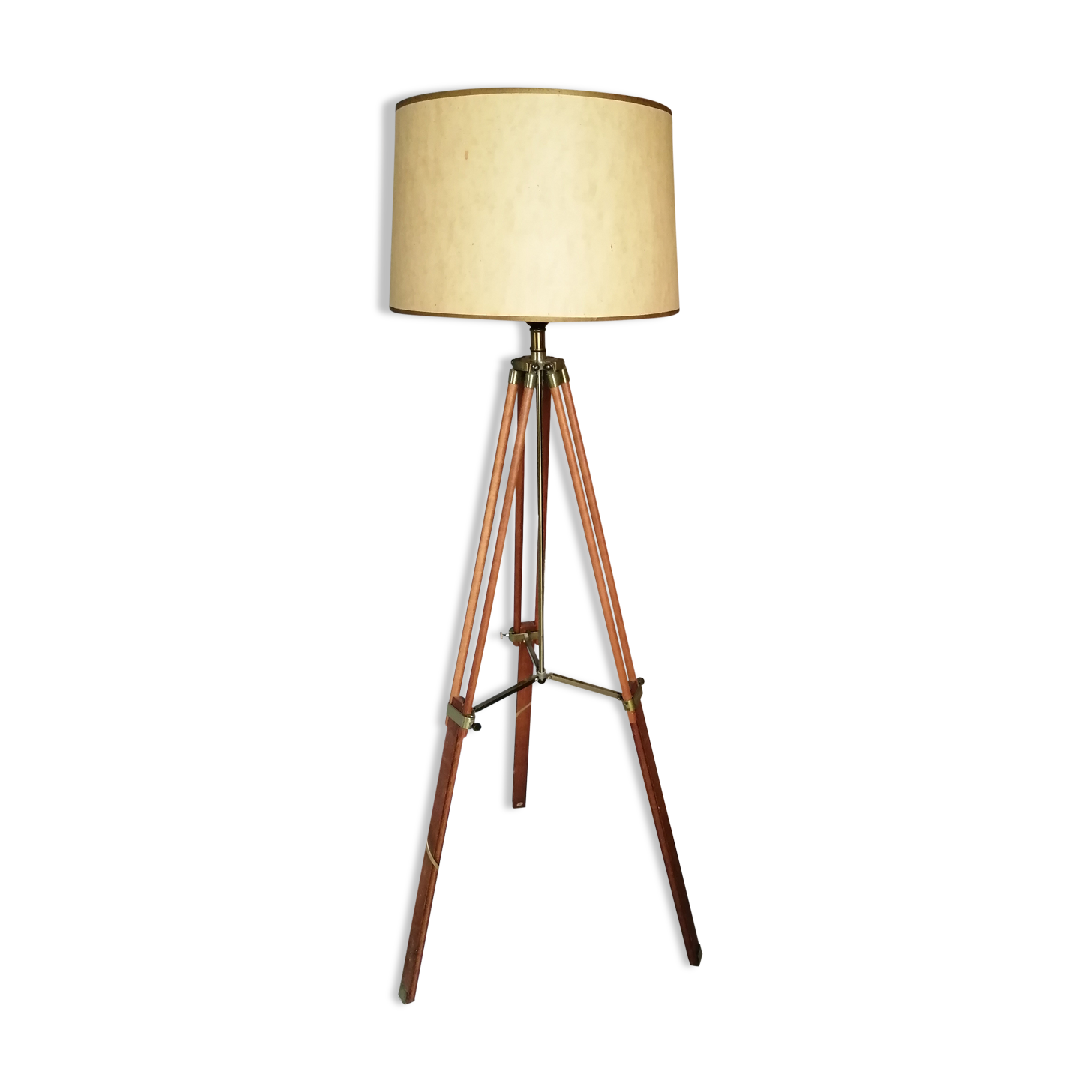 Lampadaire trépieds bois