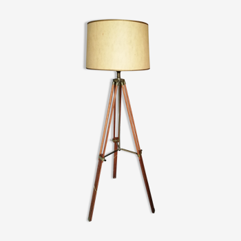 Floor lamp wooden tripods