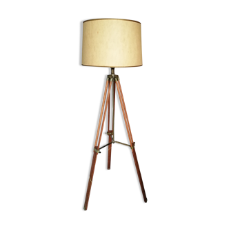 Floor lamp wooden tripods