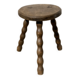 Vintage 1960s tripod stool