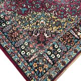 Rectangular rug, floral patterns