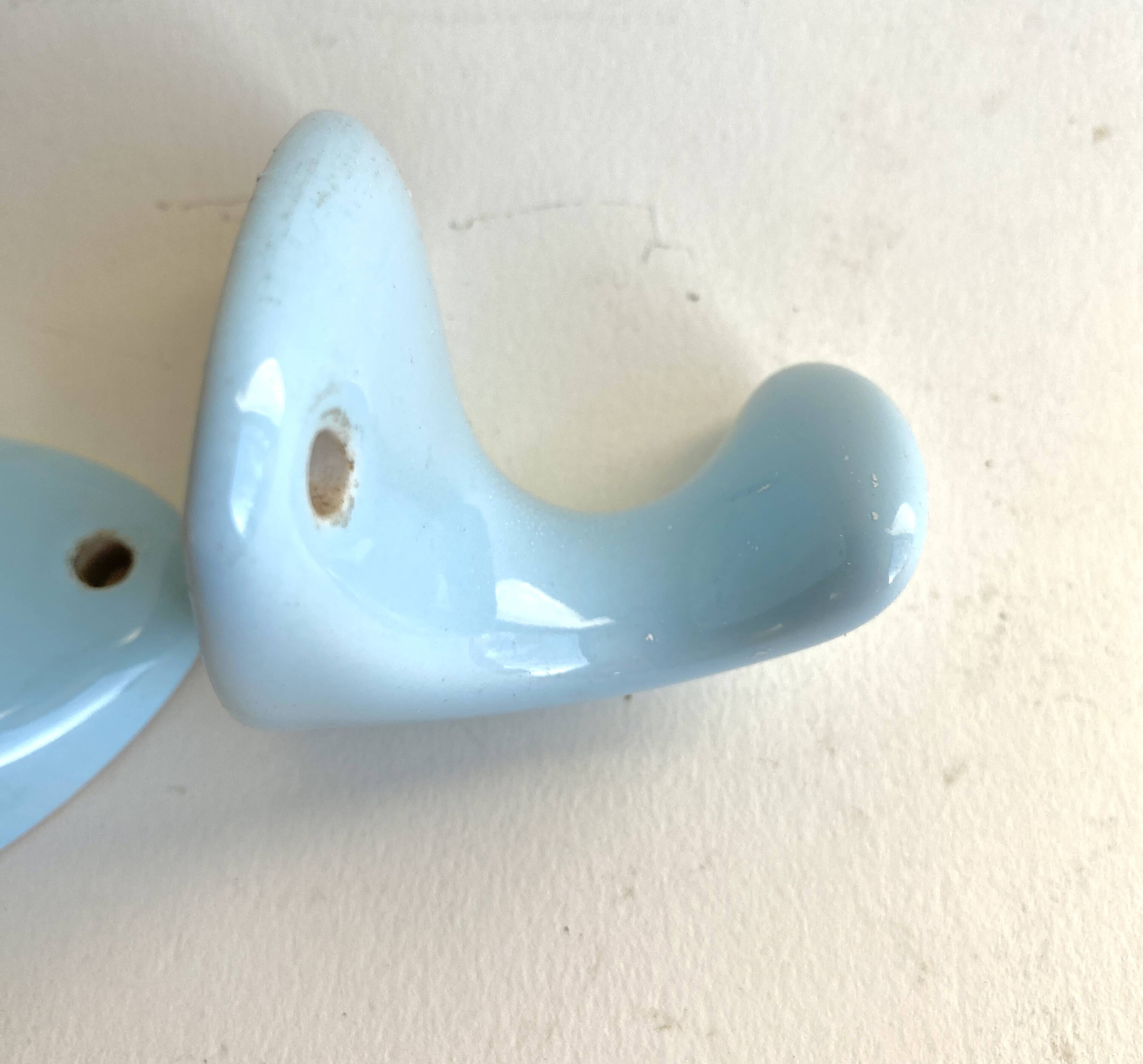 Duo porcelain coat hooks