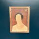 Original Swedish Oil On Canvas – “Portrait” By Fred – Dated 51