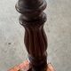 Antique mahogany wood upholstery armchair