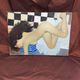 Contemporary painting Oil on canvas signed by Russian painter "Nude" dimension: H-50cm- L-70-Pr-2 cm-